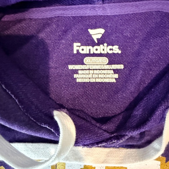 Fanatics Baltimore Ravens Purple Football Hoodie Womens XL NWT NFL - Picture 3 of 6